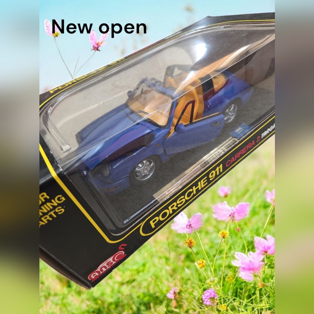 Vintage Porsche 911 Carrera 2 target metal die-cast car collectible